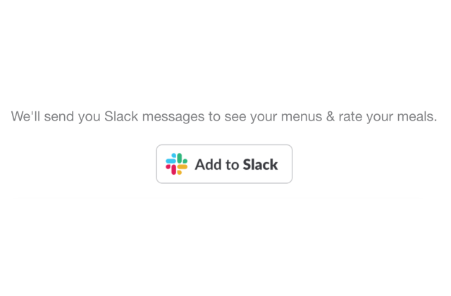 Add to Slack button for getting Lish Group Order menus and meal rating reminders in Slack